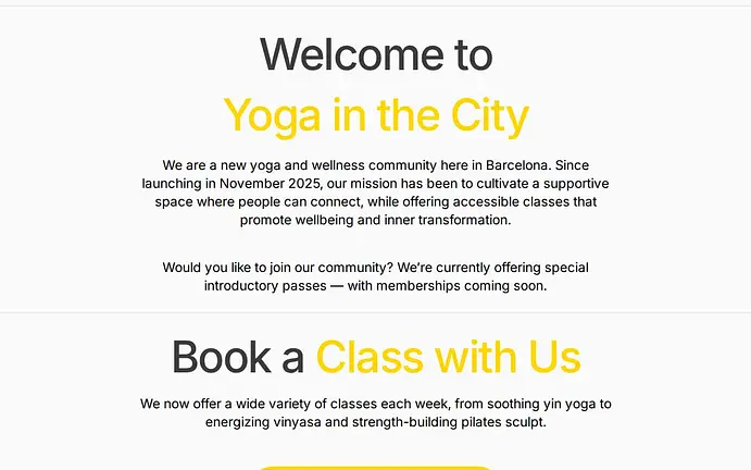 YOGA IN THE CITY- MAIN STUDIO, desde su propia web