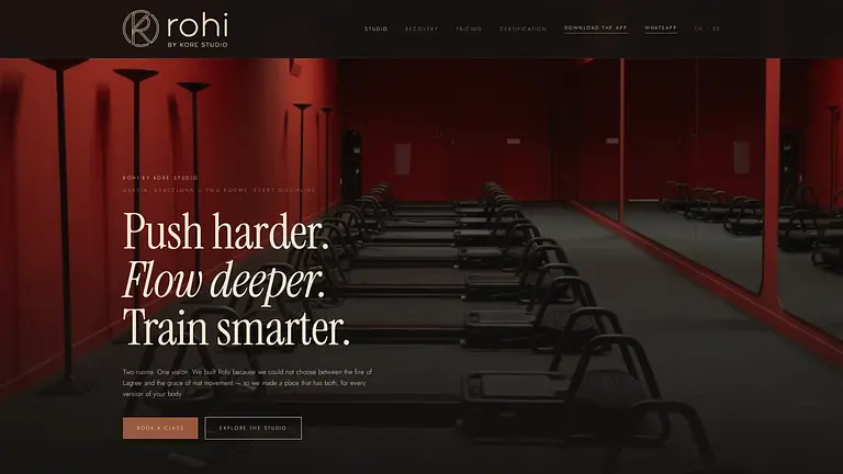 Rohi by Kore Studio - Lagree Fitness, des del seu propi web